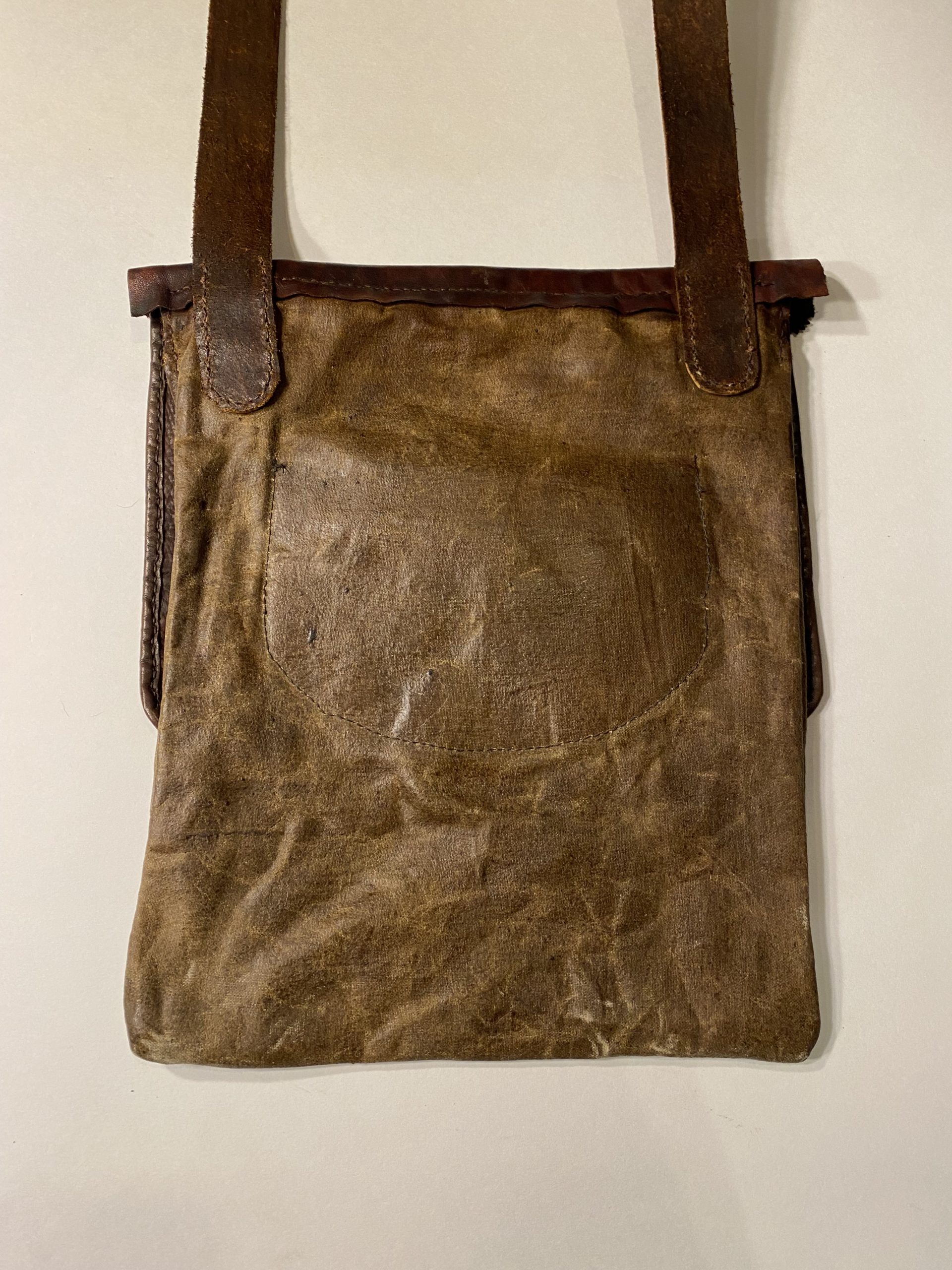 Historically Accurate Linen Haversack with Hand-Forged Buckle – Reenactment-Grade Gathering Bag - Image 2