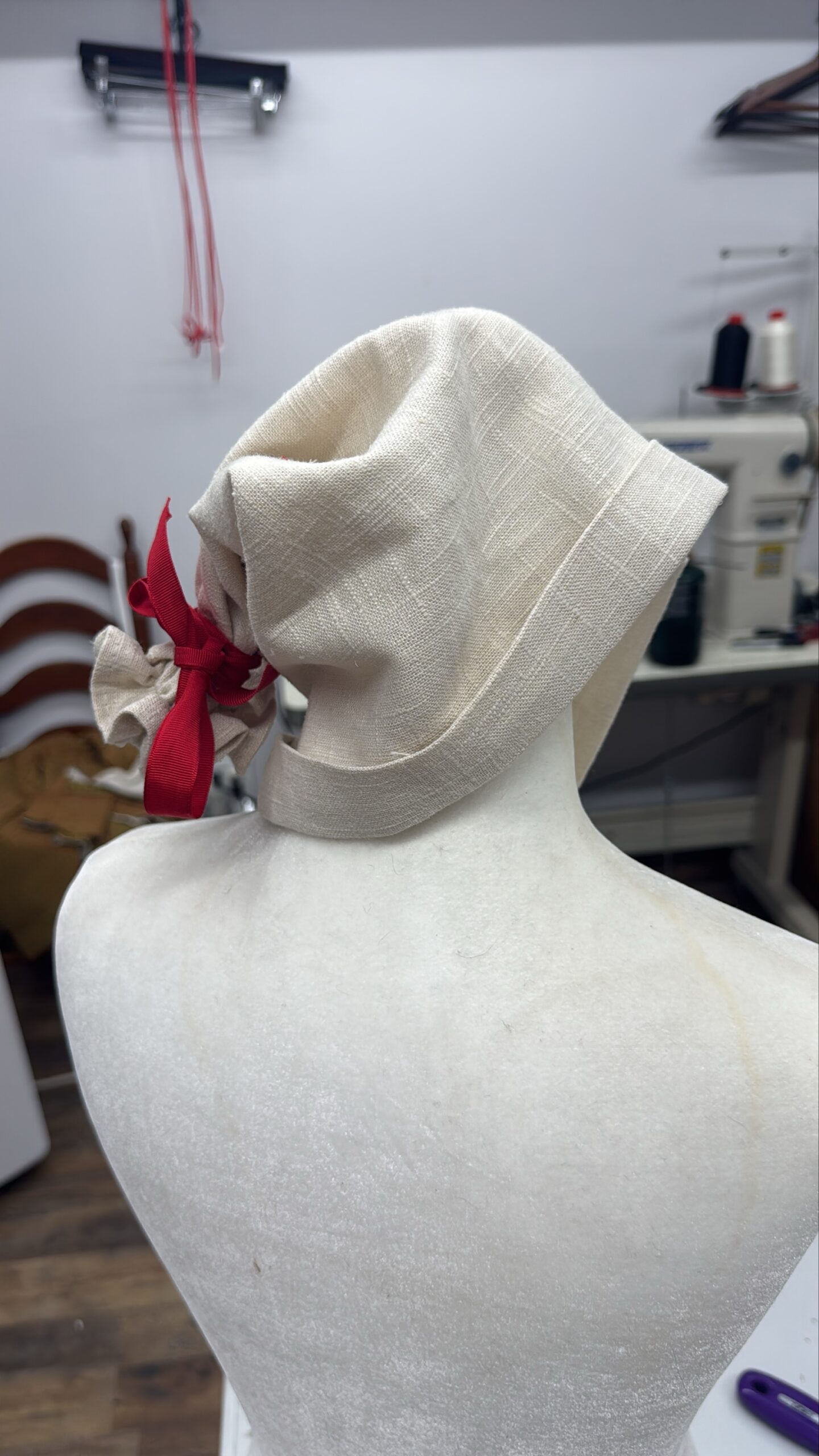 18th Century Linen Cap for Tradesmen and Military Enthusiasts